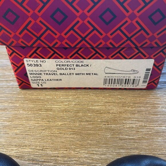 Tory Burch Women's Minnie Travel Ballet Flats with Bag Size 11 - Picture 2 of 8